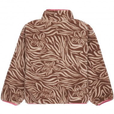 ROXY LIKE ELECTRICITY K ZIP FLEECE PARCHMENT ANIMAL FLORAL BIG