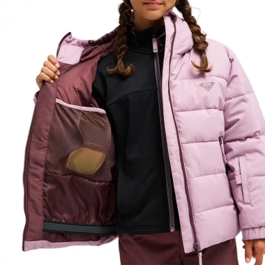 ROXY SNOWYHILL PUFFY K SNOW JACKET DISCREET MAUVE