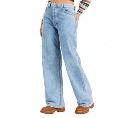 ROXY MILLA WIDE LEG REGULAR W PANTS BEAU BLUE