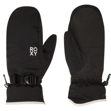 ROXY JETTY SOLID W SNOW MITTENS TRUE BLACK