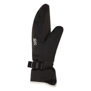 ROXY JETTY SOLID W SNOW MITTENS TRUE BLACK