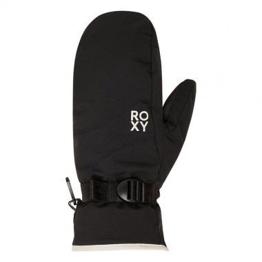 ROXY JETTY SOLID W SNOW MITTENS TRUE BLACK