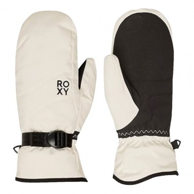 ROXY JETTY SOLID W SNOW MITTENS WHISPER WHITE