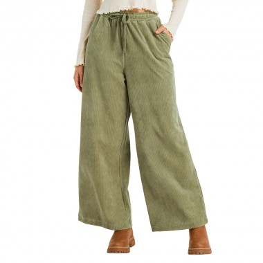 ROXY LEKEITIO CORD W PANTS OIL GREEN