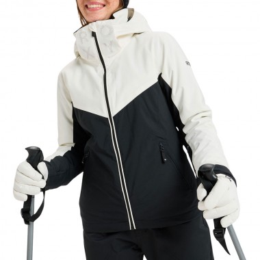 ROXY FREE JET BLOCK W SNOW JACKET ANTHRACITE