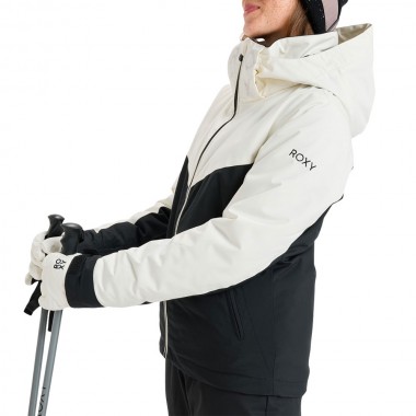 ROXY FREE JET BLOCK W SNOW JACKET ANTHRACITE