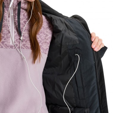 ROXY FREE JET BLOCK W SNOW JACKET ANTHRACITE