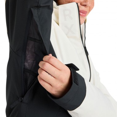 ROXY FREE JET BLOCK W SNOW JACKET ANTHRACITE