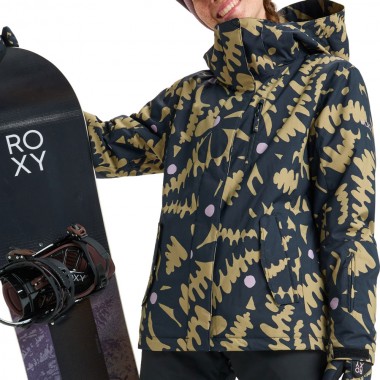 ROXY JETTY W SNOW JACKET FENNEL SEED BIG FLOWER