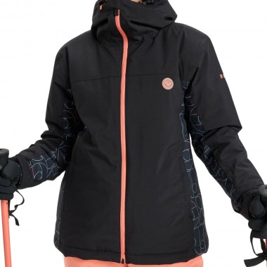 ROXY GALAXY W SNOW JACKET TRUE BLACK BOBBY LINE