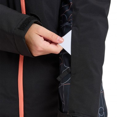 ROXY GALAXY W SNOW JACKET TRUE BLACK BOBBY LINE