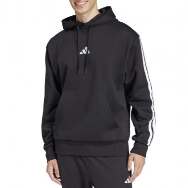 ADIDAS ESSENTIALS 3S HOODIE BLACK/WHITE