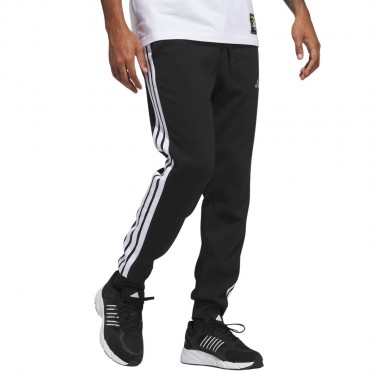 ADIDAS ESSENTIALS 3S SWEATPANTS BLACK/WHITE