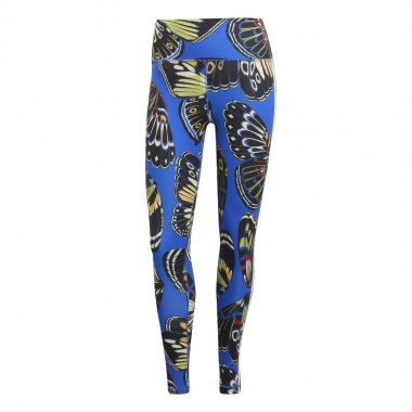 ADIDAS X FARM W LEGGINGS BLACK/HIRBLU/LUSRED