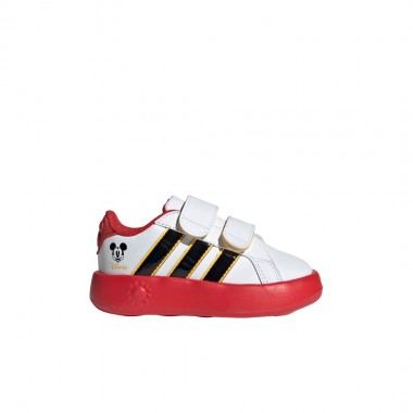 ADIDAS X MICKEY MOUSE GRAND COURT INF SHOES FTWWHT/CBLACK/BGOLD