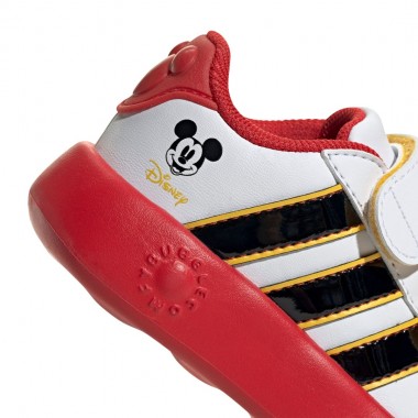 ADIDAS X MICKEY MOUSE GRAND COURT INF SHOES FTWWHT/CBLACK/BGOLD