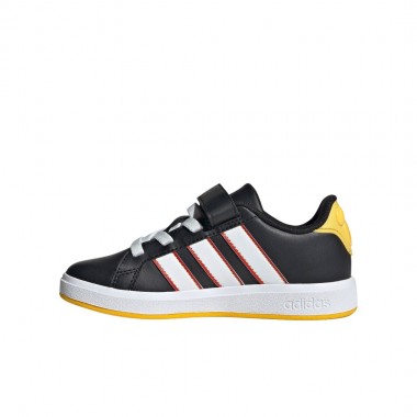 ADIDAS X MICKEY MOUSE GRAND COURT K SHOES CBLACK/FTWWHT/COLRED