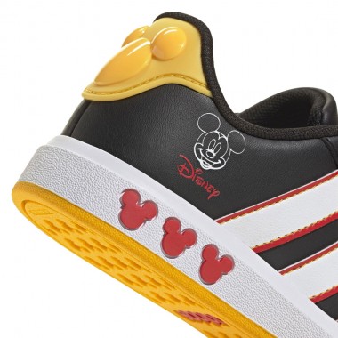 ADIDAS X MICKEY MOUSE GRAND COURT K SHOES CBLACK/FTWWHT/COLRED