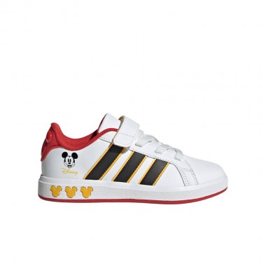ADIDAS X MICKEY MOUSE GRAND COURT K SHOES FTWWHT/CBLACK/BOGOLD