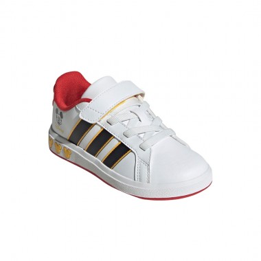 ADIDAS X MICKEY MOUSE GRAND COURT K SHOES FTWWHT/CBLACK/BOGOLD