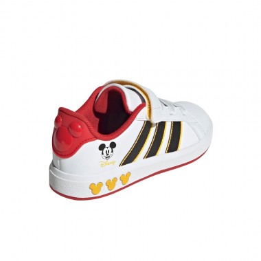 ADIDAS X MICKEY MOUSE GRAND COURT K SHOES FTWWHT/CBLACK/BOGOLD