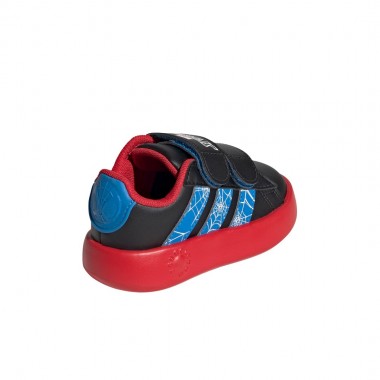 ADIDAS X SPIDER MAN GRAND COURT INF SHOES CBLACK/BRBLUE/PURRUB