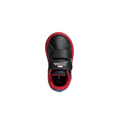 ADIDAS X SPIDER MAN GRAND COURT INF SHOES CBLACK/BRBLUE/PURRUB