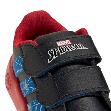 ADIDAS X SPIDER MAN GRAND COURT INF SHOES CBLACK/BRBLUE/PURRUB