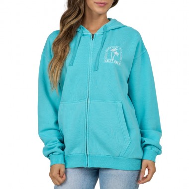 SALTY CREW ARCHWAY W ZIP HOODIE TURQUOISE