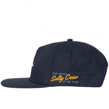 SALTY CREW COASTAL SNAPBACK CAP MIDNIGHT NAVY