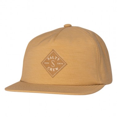 SALTY CREW DRIFTER SNAPBACK CAP BONE BROWN
