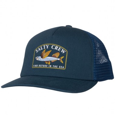 SALTY CREW GOOD TIMES TRUCKER CAP DEEP OCEAN