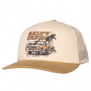 SALTY CREW GOOD TIMES TRUCKER CAP OFFWHITE/KHAKI