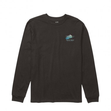 SALTY CREW MAHI SURFACE LS TEE BLACK