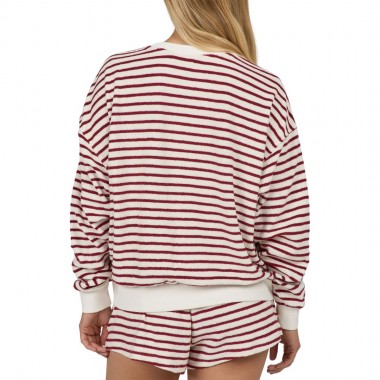 SALTY CREW SCHOONER W CREWNECK PLUM
