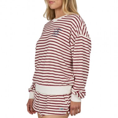 SALTY CREW SCHOONER W CREWNECK PLUM