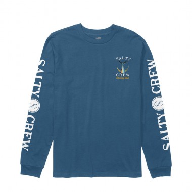 SALTY CREW TAILED LS TEE CAST BLUE