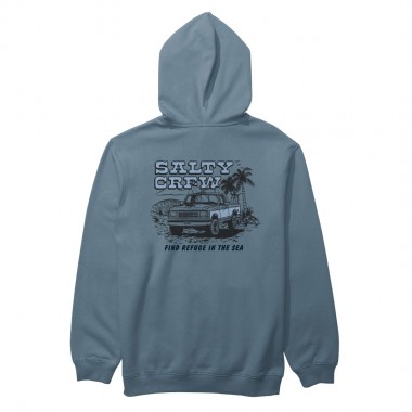 SALTY CREW TRUCK STOP HOODIE SLATE