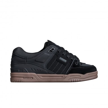 GLOBE FUSION SHOES BLACK/TOBACCO GUM