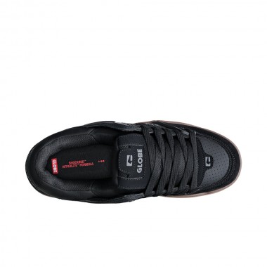GLOBE FUSION SHOES BLACK/TOBACCO GUM