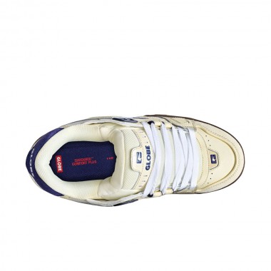 GLOBE SABRE SHOES ANTIQUE WHITE/BLUE