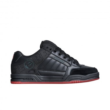 GLOBE TILT SHOES BLACK/RED/CHARCOAL