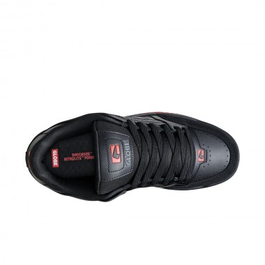 GLOBE TILT SHOES BLACK/RED/CHARCOAL