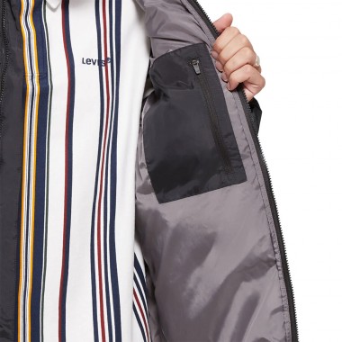 LEVI’S® PIEDMONT SHORT RED BW PUFFER JACKET JET BLACK