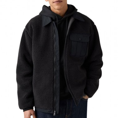 LEVI’S® JOONIE SHERPA JACKET DARK PHANTOM