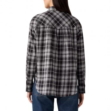 LEVIS WESTERN HARLIE LS FLANNEL SHIRT ALLEGRA PLAID ANTHRA