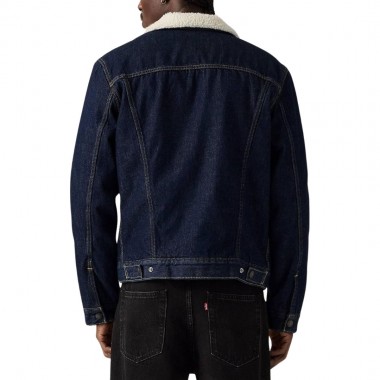 LEVI’S® TYPE 3 SHERPA TRUCKER JACKET DARK INDIGO/FLAT FINISH