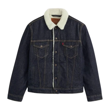 LEVI’S® TYPE 3 SHERPA TRUCKER JACKET DARK INDIGO/FLAT FINISH