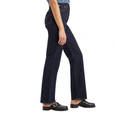 LEVI’S® RIBCAGE FULL LENGTH W JEANS DARK INDIGO/FLAT FINISH