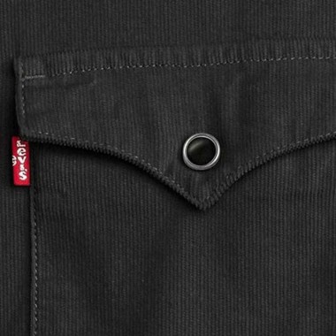 LEVI’S® BARSTOW WESTERN STANDARD CORDUROY LS SHIRT BLACK